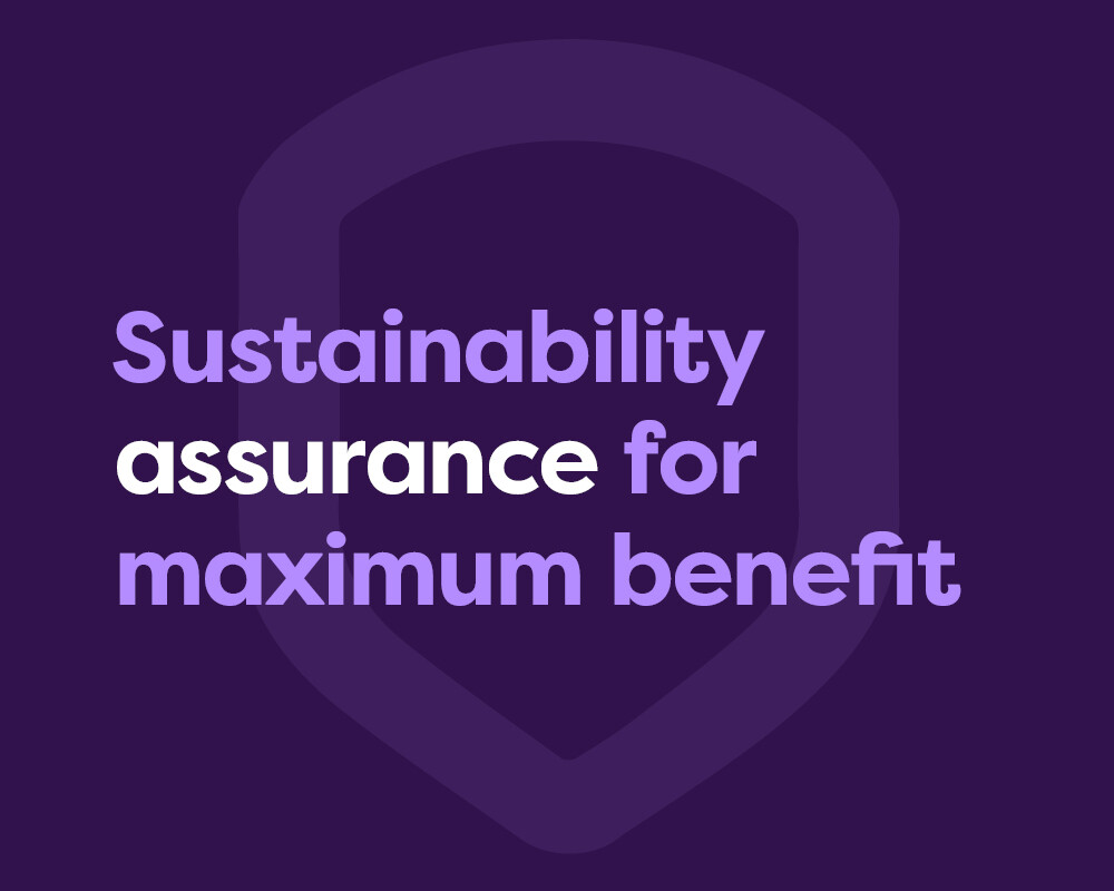 Webinar: Sustainability assurance for maximum benefit