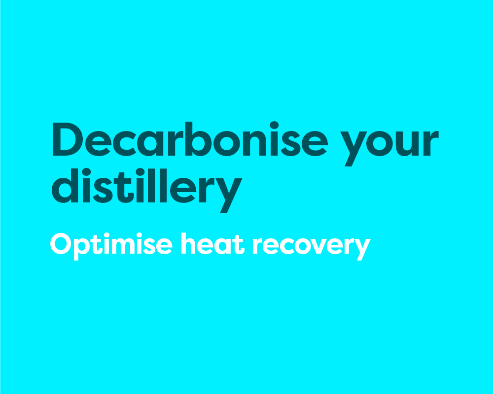 Distilleries can utilise waste heat to reduce reliance on steam boilers