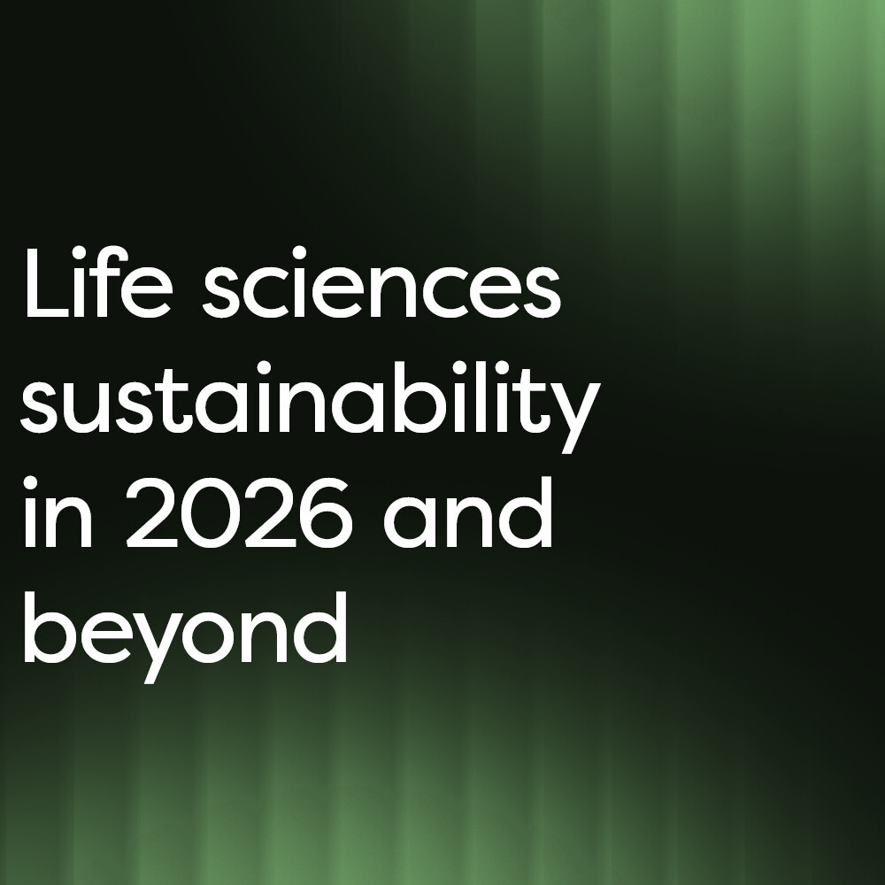 Webinar: From ambition to delivery: life sciences sustainability in 2026 and beyond 