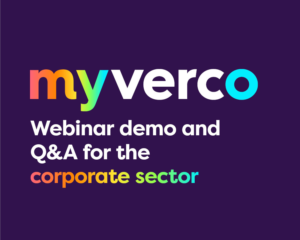 MyVerco live demo and Q&A for the corporate sector